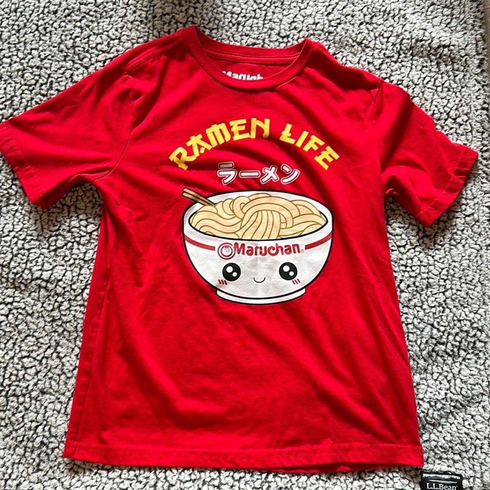 Maruchan Ramen T-Shirt, Medium, Red, Worn Once
